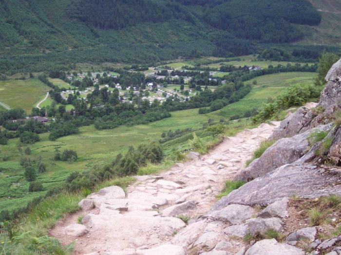 Climbing up from Glen Nevis