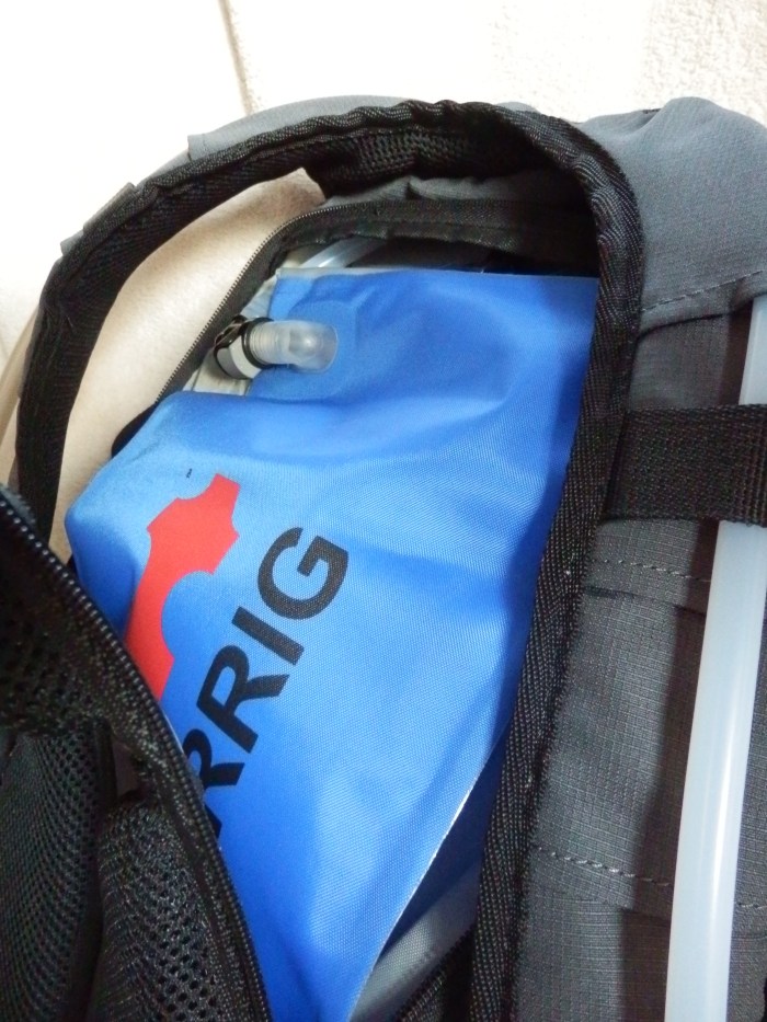 The dedicated hydration pocket The dedicated hydration pocket