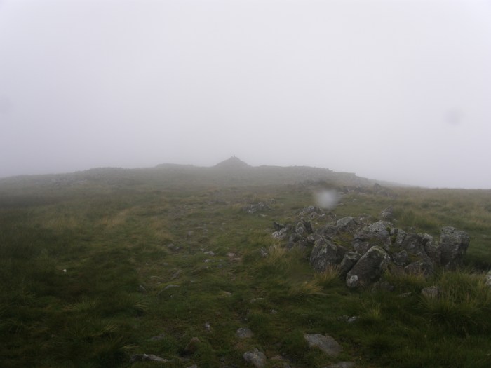 Approaching the summit of Red Screes
