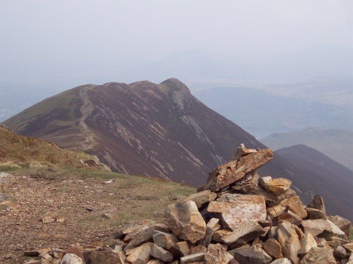 Looking back over Causey Pike