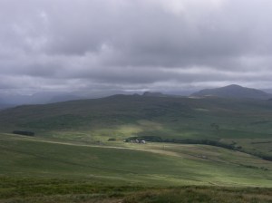 Harter Fell in the distance beyond Birker Fell
