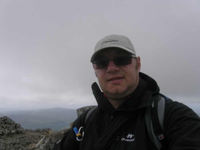 Me on Scafell on the day of the big decision