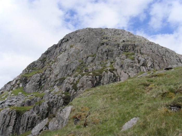 Below the summit Below the summit