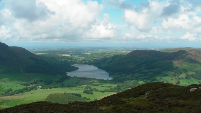 Views down to Loweswater from Mellbreak