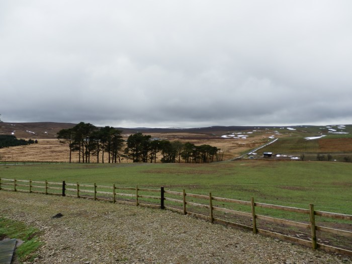 Looking out across the moors from our cottage in the Hiraethog