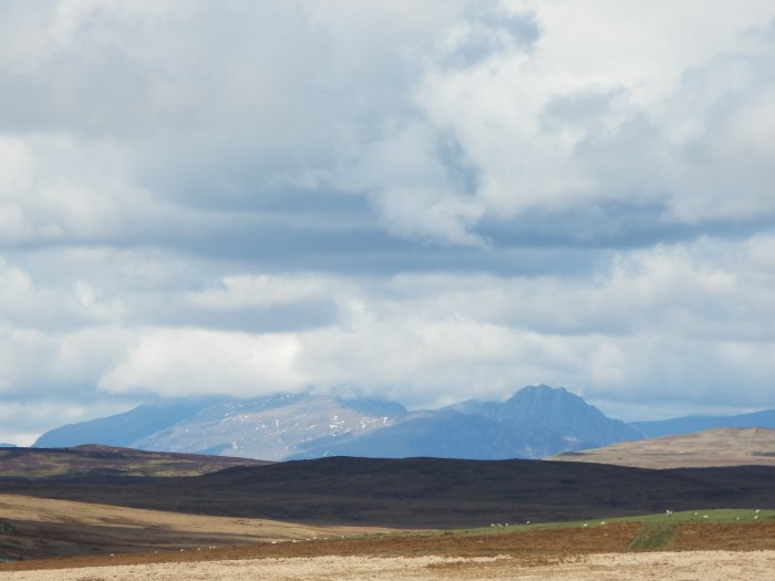 The Glyders from the Hiraethog