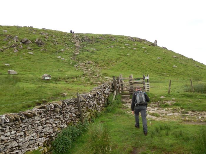 Up to the summit of Ingleborough