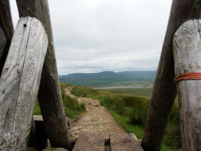 Pen-y-ghent through the stile