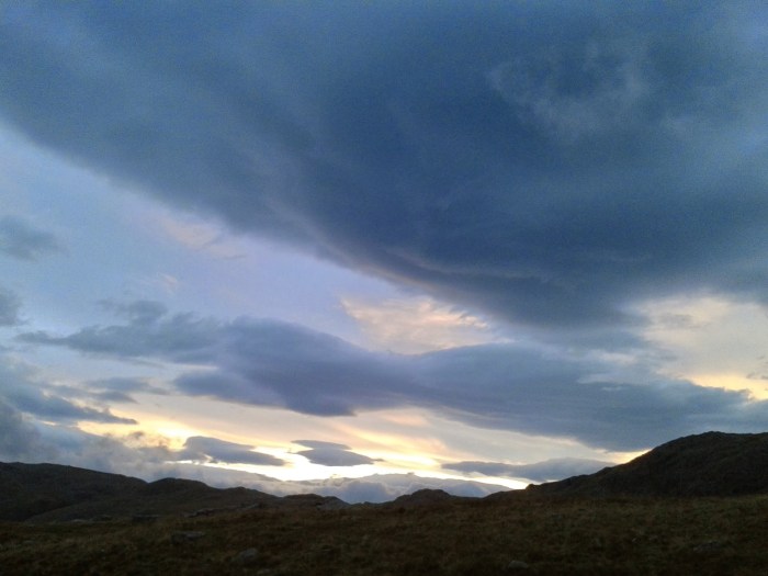 The first flushes of dawn