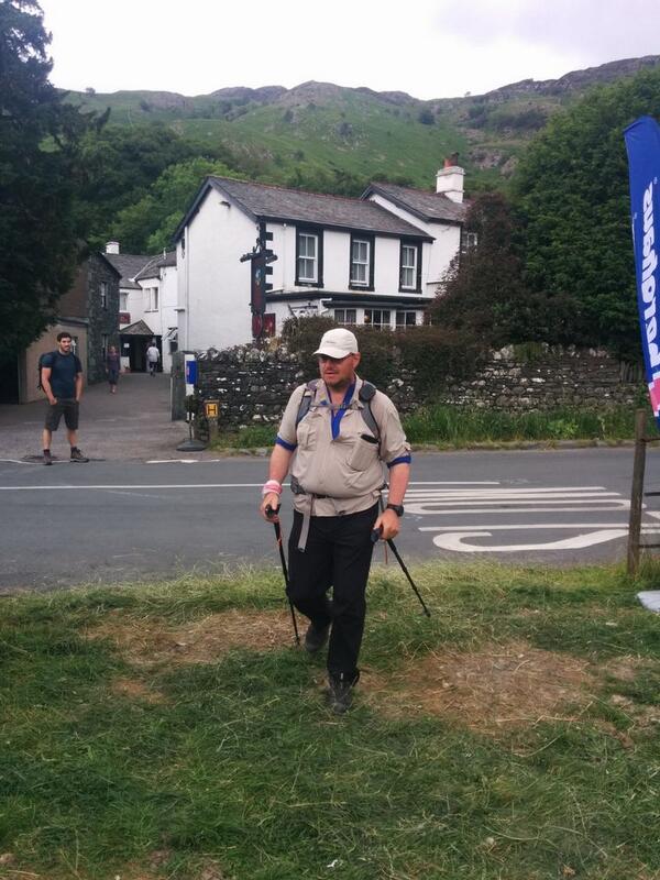 Me finishing, at long last (Photo: Phil Sorrell)
