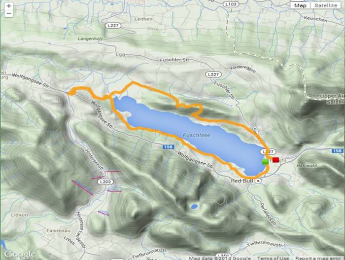 Fuschlsee Circuit Social Hiking map