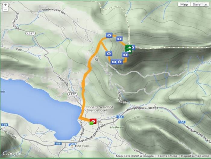 Schober and Frauenkopf Social Hiking map