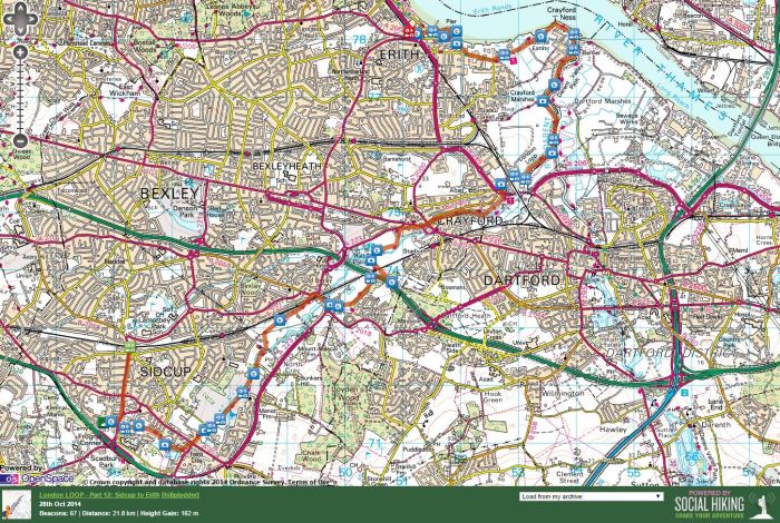 Clicking on the picture will open the zoomable map on Social Hiking