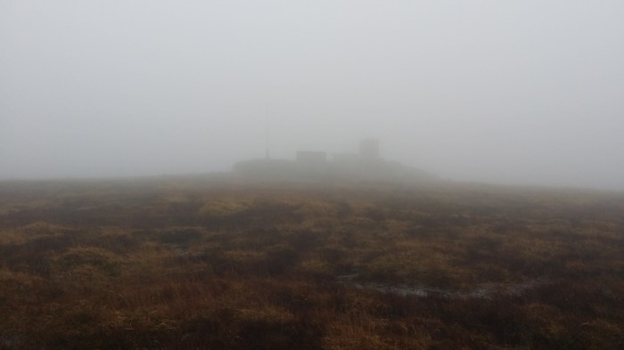 Finding Rough Tor in the mist