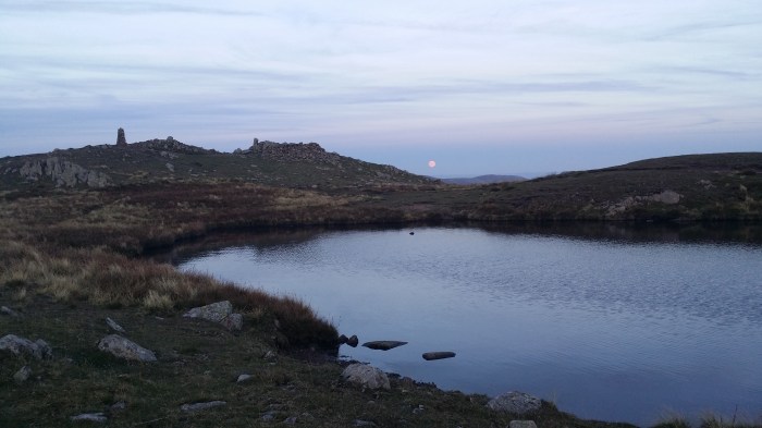 Ending the day on the summit of Red Screes