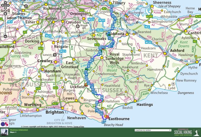 Click on the map to zoom-in and explore the route